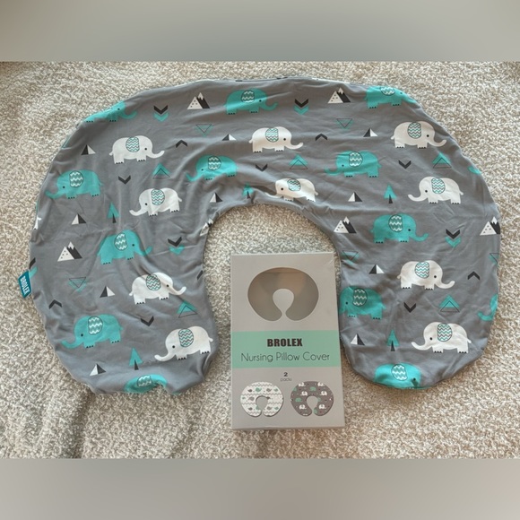 NEW Brolex Elephant Stretchy Nursing Pillow Cover - Picture 2 of 7